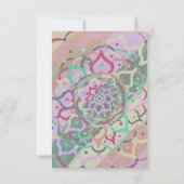 Remerciements Carte de note Mandala (Dos)