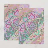 Remerciements Carte de note Mandala (Devant / Derrière)