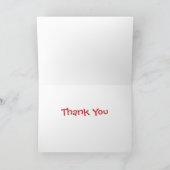 Remerciements Carte de note "Merci" du chat de chat Mat (Intérieur)