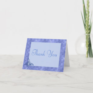 Remerciements Carte de note papillon