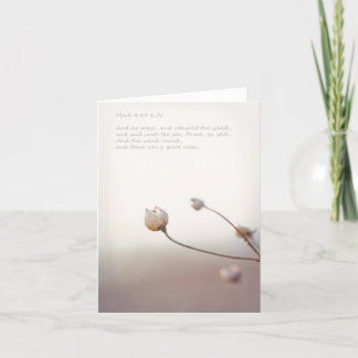 Remerciements Carte de note Peace Be Still