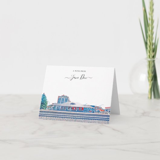 Remerciements Carte de note personnalisée Berwyn Illinois (Devant)