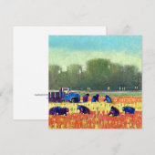 Remerciements Carte de note plat carré (Devant / Derrière)