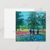 Remerciements Carte de note plat carré (Devant / Derrière)