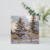 Remerciements Carte de note plat carré (Debout devant)