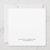 Remerciements Carte de note plat carré (Dos)