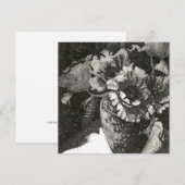 Remerciements Carte de note plat carré (Devant / Derrière)