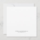 Remerciements Carte de note plat carré (Dos)