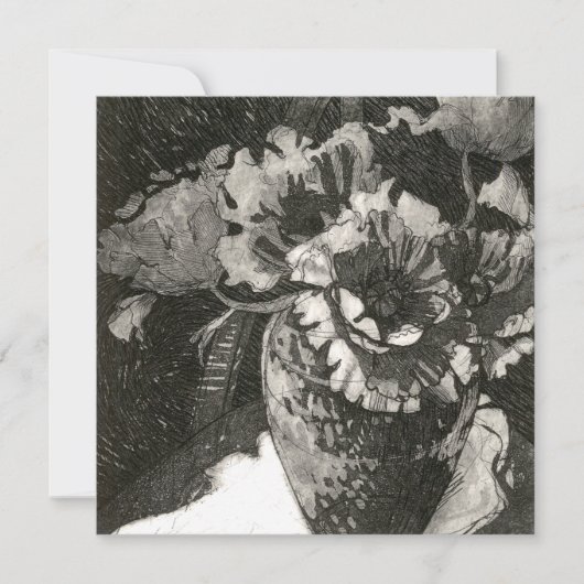 Remerciements Carte de note plat carré (Devant)