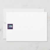 Remerciements Carte de note plat couleur aquarelle (Dos)