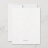 Remerciements Carte de note plat moderne (Dos)