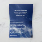 Remerciements Carte de note pliée Confort et Espoir (Intérieur)