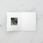 Remerciements Carte de note pliée en blanc Lily Pond (Intérieur)