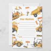 Remerciements Carte de note pour le capsule d'heure d'anniversai (Devant)