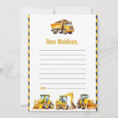 Remerciements Carte de note pour le capsule d'heure d'anniversai (Devant)