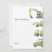 Remerciements Carte de note pour le capsule d'heure d'anniversai (Devant)