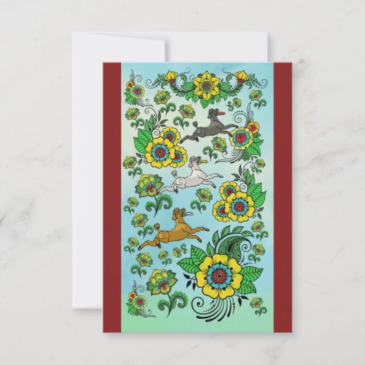 Remerciements Carte de note pour trois canicules à couver des fr (Devant)