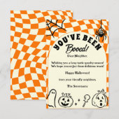 Remerciements Carte de note Rétro Checkerboard Vous avez été rés (Devant / Derrière)