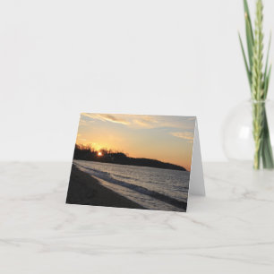 Remerciements Carte de note Sunset de Long Island Beach