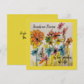 Remerciements Carte de note toutes les occasions (Devant / Derrière)