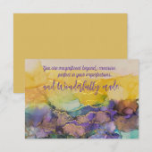 Remerciements Carte de note toutes les occasions (Devant / Derrière)