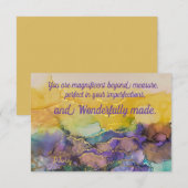 Remerciements Carte de note toutes les occasions (Devant / Derrière)