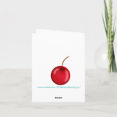 Remerciements Carte de note Traitements à la crème glacée (Dos)