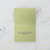 Remerciements Carte de notes de remerciement violet, vert et bla (Intérieur)