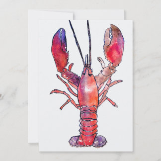 Remerciements Carte de Nouvelle-Angleterre Homard (Intérieur Vid