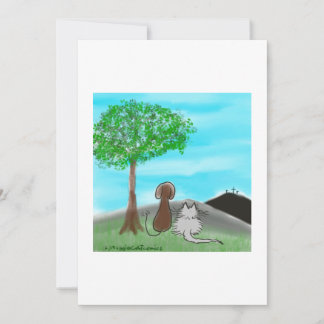 Remerciements Carte de Pâques