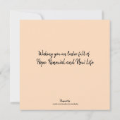 Remerciements Carte de Pâques Alléluia (Dos)