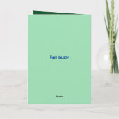 REMERCIEMENTS CARTE DE PÂQUES BUNNY N EGG GRANDSON (Dos)