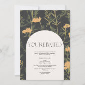 Remerciements Carte de partie Boho Engagement Moderne (Dos)