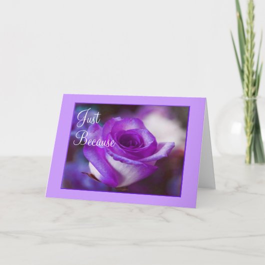 Remerciements Carte de passion pourpre (Devant)