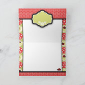 Remerciements Carte de Petite Dame (Intérieur)