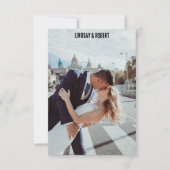 Remerciements carte de photo de mariage (Devant)