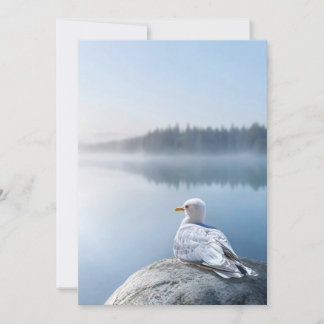 Remerciements Carte de photographie de mouette, cadeau de nature