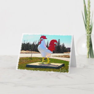 Remerciements Carte de plaisanterie aux poulets chiches - Lisa D