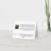 Remerciements Carte de pliage de requin (Dos)