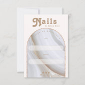 Remerciements Carte de Présentation de Packaging pour Ongles en (Devant)