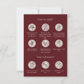Remerciements Carte de Présentation Moderne pour Ongles à Coller (Dos)