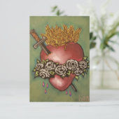 Remerciements Carte de prière Coeur Immaculé de Marie (Debout devant)