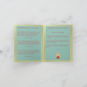 Remerciements Carte de prière de l'Enfant Jésus de Prague (Intérieur)