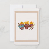 Remerciements Carte de prière du Saint-Coeur (Devant)