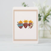 Remerciements Carte de prière du Saint-Coeur (Debout devant)