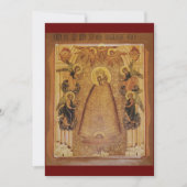 Remerciements Carte de prière Mère de Dieu (Devant)