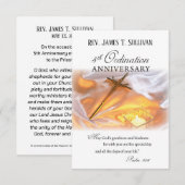 Remerciements Carte de prière Nom 5e Croix de l'anniversaire de  (Devant / Derrière)