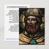 Remerciements Carte de prière Saint Patrick Breastplate (Devant / Derrière)