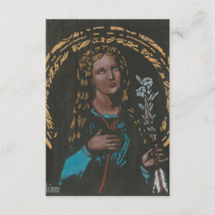 Remerciements Carte de prière St Philomena