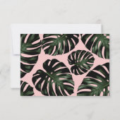 Remerciements Carte de proposition Chic Rose Tropical Beach Brid (Dos)